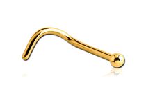 Stud Nose Steel Gold Fine Ball 2.3 mm | Itc