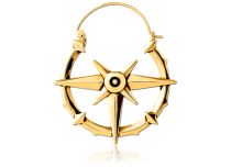 Gold-plated Creole Style Pendant Treated Steel for Tunnel Pattern 3 Propellers | Itc