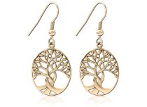 Pair of Golden Earrings Tree of Life | Itc