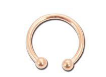 Faux Piercing Septum Steel Gold Pink Horseshoe | Itc
