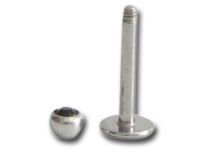 Labret Acier Cristal Facette 3 mm Coloré |Itc