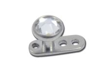 Piercing Surface Titanium Sterile Disc 4 mm Crystal White | Itc