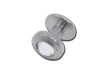 Titanium Sterile Dermal Implant 3 mm White Strass Disc | Itc