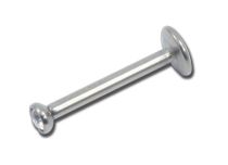Box of 10 pcs of Labret Titanium Internal Sterile White Crystal | Itc