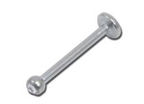 Box 10 pcs Labret Titanium Sterile Disc 4 mm Ball 2.5 mm Strass White | Itc