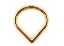 Hinge Ring Titanium PVD Gold Sterile Drop Pattern | Itc