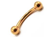 Banana Titanium PVD Gold Internal Sterile Ball 3 mm | Itc