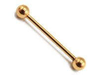 Titanium PVD Gold Sterile Ball Barbell 1.6 mm | Itc