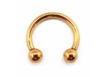 Titanium PVD Gold Internal Sterile Horseshoe with Balls 3 mm | Itc