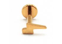 Labret Titanium PVD Gold Internal Sterile Zipper Pattern | Itc