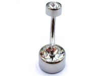 Banana Titanium Internal Sterile Ball 5 / 8 mm Double Strass | Itc