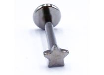 Labret Titane Interne Sterile motif Étoile | Itc