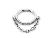 Titanium Hinge Ring Sterile with Chain Pendant | Itc