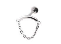 Labret Titane Interne Stérile avec Barr Courbé et Chaine | Itc
