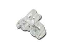 Steel Disc Internal Screw 4 mm for Strass White | Itc