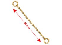 Accessory Chainette Type Steel Ball Gold | Itc