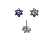 Threadless Titanium 0.5X4 flower design accessory