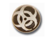 Steel ball Push Clip pattern Biohazard | Itc