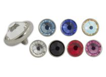 Titanium Disc Internal Screw Colored Crystal | Itc