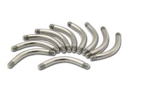 Set of Titanium Curved Bars without Ball | Itc