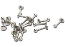 Set of Steel Crystal Ball Labret 3 mm | Itc