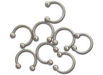 Set of Titanium Horseshoes Ball 3 mm | Itc