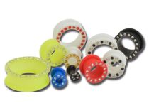 Lot of Flexible Silicone Tunnels with Colorful Strass Mix | Itc