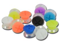 Set of Acrylic Tunnel Clip-on Colored Silicone Cross Tips | Itc