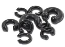Set of Black Silicone Horseshoes with Balls and Spikes | Itc