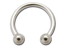 Colored Titanium Horseshoe with Balls | Itc