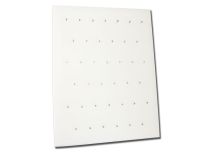 White imitation leather jewelry display 39 places
