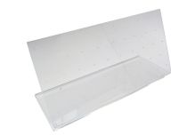 Transparent 48-place barbell and labret display stand