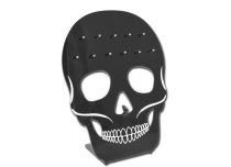 Acrylic skull display 12 jewels for septum 14 x 18 cm
