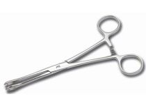 Stainless steel clamp small round open 4.5 x 8 mm length 15.5 cm