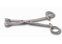 Clamp stainless steel round open 7.5 x 12.5 mm long. 18 cm