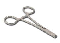 4 mm stainless steel dermal forceps, 11 cm long