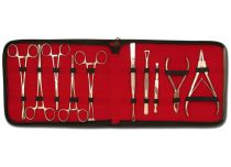 Set of 10 stainless steel piercing pliers