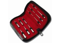 Set of 12 hollow-finish insertion rods from 1.2 to 11mm