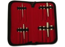Set of 16 thickened-finish insertion rods from 2 to 16 mm