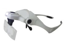 LED magnifying glasses supplied without batteries