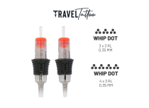 Dot / Whipdot tattoo cartridge - Ø 0.35 mm - Long Taper | Travel tattoo