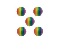 Set of 5 Acrylic Rainbow Balls |Itc