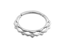 Steel Ring Hinge Losange for Daith or Septum| Itc