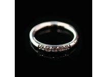 Steel Hinge Ring 5 Strass White | Itc