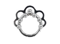 Titanium hinge ring floral pattern| Itc
