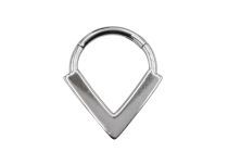 Titanium ring hinge diamond pattern| Itc