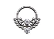 Titanium ring hinge ornamental pattern| Itc