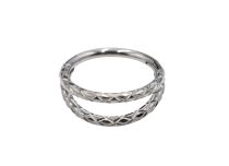 Ring titanium hinge double circle pattern| Itc