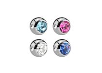 Colored Crystal Clip Steel Ball | Itc