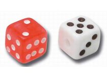 set of 5 coloured Acrylic dice | Itc